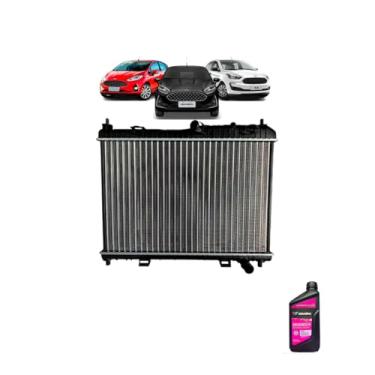 Imagem de Kit Radiador Ford Fiesta 2013 a 2016 + Ka 2015 a 2016 com Aditivo Concentrado