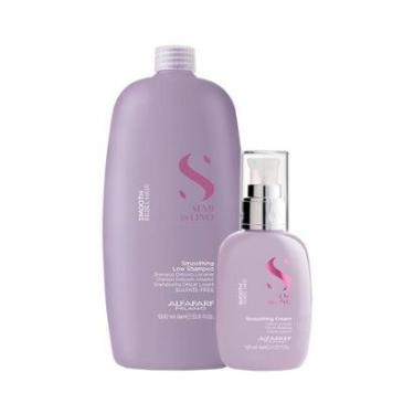 Imagem de Kit Alfaparf Milano Professional Semi Di Lino Smooth Smoothing Profissional - Shampoo e Creme-Unissex