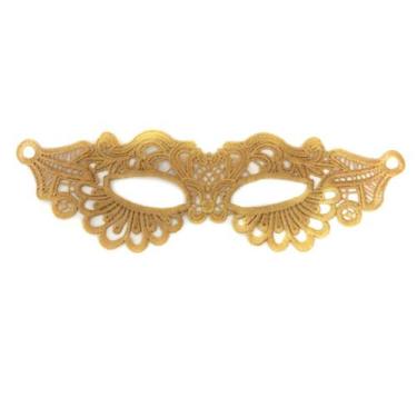 Imagem de Máscara de cosplay Gold Lady Sexy Lace Half Face Halloween - yiweisai