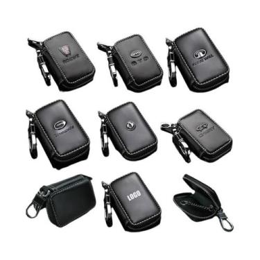 Imagem de Bolsa De Chaves De Carro Em Couro Legítimo Multi-Funcional Para Hyunda