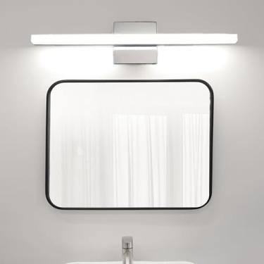 Imagem de Luz de Espelho LED Arandelas de Parede Banheiro Arandela Moderna Sombra Acrílica Iluminação de Imagem Penteadeira Iluminação de Parede para Banheiro Sala de Estar Armário Espelho Escadaria (Luz Branca