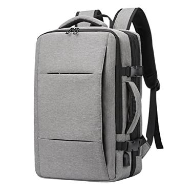 Imagem de pacote de viagem,Lianai Mochila de mão expansível com porta de carregamento USB Mochila Travel Week para laptop de 15,6 polegadas para homens e mulheres