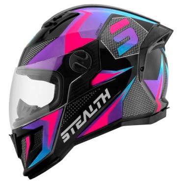 Imagem de CAPACETE FECHADO PRO TORK STEALTH CONCEPT BRILHANTE ROSA - LILÁS TAM. 62