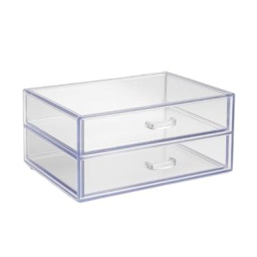 Imagem de Organizador de Maquiagem Acrílico Porta Algodão Gaveta Organizadora Para Cosméticos(Gaveta Organizadora)