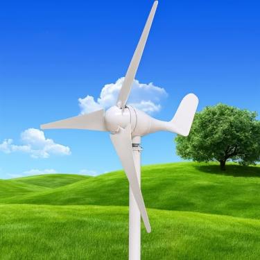 Imagem de Gerador De Turbina Eólica De Pequeno Porte De 100/200/300/400/500 W, 12 V/24 V, Com Controlador MPPT, Corpo Em Liga De Alumínio De 3 Pás, Gerador CA Com Ímã Permanente(300W)