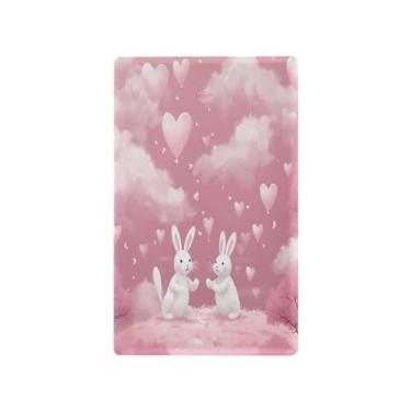 Imagem de Wassud Placa de cobertura de interruptor de luz para coelhos e balões, 1 capa de tomada em branco placa de parede decorativa decoração de casa sala de estar quarto