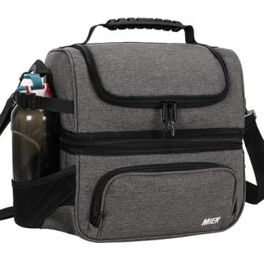 Imagem de Bolsa Térmica MIER con Doble Compartimento, Aislada y Antiderrames, Gr