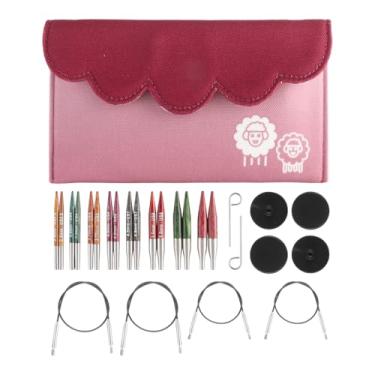 Imagem de Kit de Agulhas Circulares Intercambiáveis para Tricô 5cm - Dreamz Mini - 200631 - Knitpro