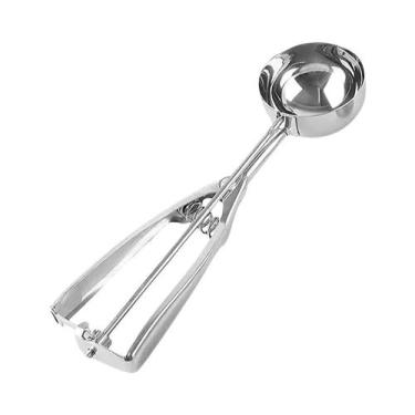Imagem de Colher De Sorvete Em Aço Inoxidável Com Gatilho Para Preparar Massa De
