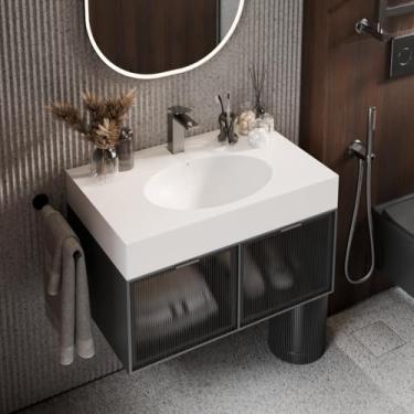 Imagem de Bancada de Banheiro com Cuba Esculpida Oval Oasis 80 cm