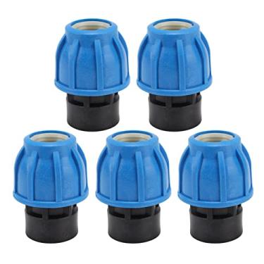 Imagem de Generic Conector rápido de tubo, acessórios de encanamento de rosca fêmea de baixa resistência 5 peças para conexão de tubo de PVC PPR (25 x G3/4)