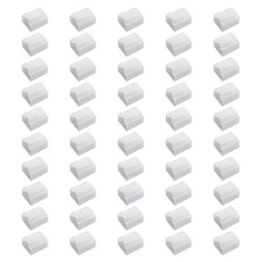 Imagem de ZYAMY 50 peças conector RJ45 capas de poeira protetores de plugue para impressora, portas de cabo Ethernet, rede Cat5e Cat6 Cat7, mangas plásticas, conectores universais internos e externos