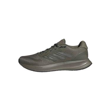 Imagem de adidas Tênis de corrida masculino Runfalcon 5, Olive Strata Shadow Olive Core Preto, 11 UK