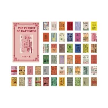 Imagem de Papel Litmus Vintage Translucente Com Flores 50pcs Yoofun Para Planeja