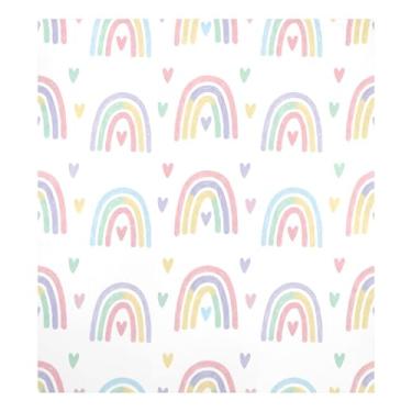 Imagem de Blueangle Capa de ímã de lava-louças arco-íris de dia dos namorados, decoração de capa de lava-louças frontal, adesivos de eletrodomésticos, adesivos de eletrodomésticos, 58 cm C x 66 cm adesivo