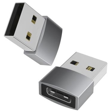 Imagem de SWITCHFLUX Adaptador USB para USB C, conversor USB C fêmea para USB A macho, carregamento rápido e transferência de dados de alta velocidade compatível com iPhone 17 16 15 Pro, Samsung Galaxy S24