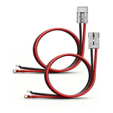 Imagem de IZTOSS Conector Anderson 2 Peças 175A Com 100 Cm (39,37"), Cabo De Anel O-Ring 6Awg, Bateria, Fio Empilhadeira Rápida, Reboque, Armazenamento Energia, Carregamento