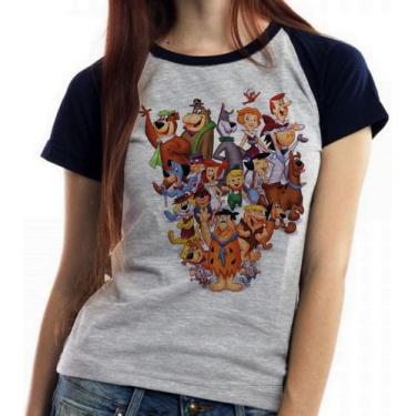 Imagem de Baby look blusa feminina ou Camiseta unissex Hanna Barbera personagens