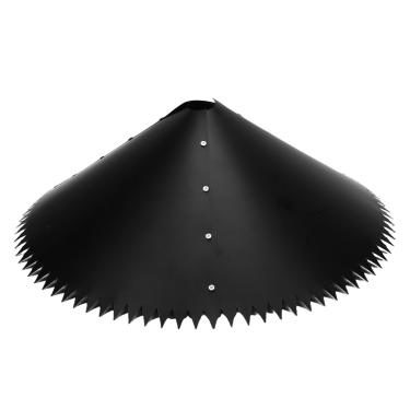 Imagem de aqxreight Esquilo Defletores Picos Alimentador de Pássaros Pólo Guarda Tempo Resistir Preto para Quintal Ao Ar Livre