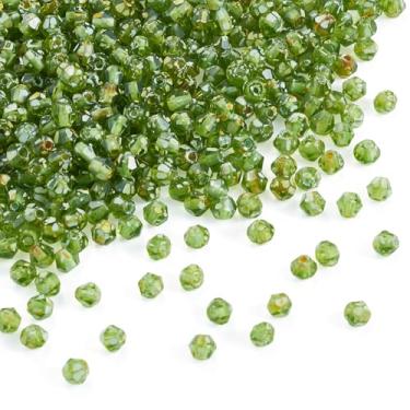 Imagem de Contas de vidro bicone de 50 g 4 mm tinta para assar contas soltas de vidro de cristal facetado para fazer joias faça você mesmo artesanato colar pulseira brinco sinos de vento ornamento de