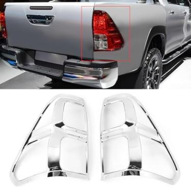 Imagem de KIMISS 2pcs Chrome Taillight Trim Deco e para Fit para Hilux SR5 2015-2017 - Atualização Elegante do Exterior do Carro