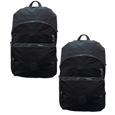 Imagem de kit 2 mochilas juvenil coione 1925, Preto