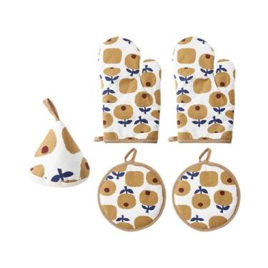 Imagem de Conjunto De Luvas E Protetores De Algodão Reforçado Resistentes Ao Cal