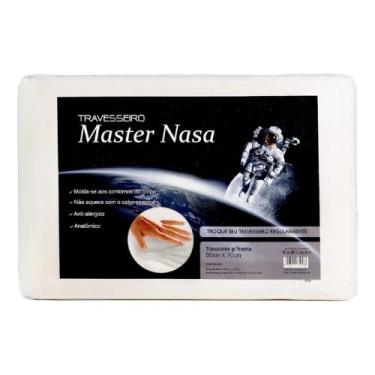 Imagem de Travesseiros Nasa Viscoelástico Branco 100% Original Antialérgico Premium 50x70 Astronauta (1)