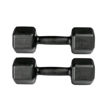 Imagem de Par Halter Sextavado Pintado-Musculação Academia Funcional Peso Para Braço Treino em Casa (3kg)