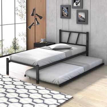 Imagem de Bicama Com Auxiliar De Aço (PRETO)