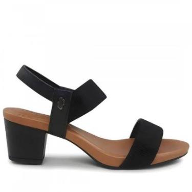 Imagem de Sandalia Usaflex Preta Elástico-Feminino