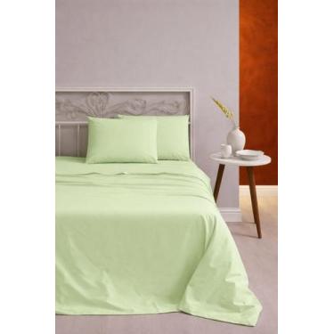 Imagem de Lençol Casal Avulso Sem Elástico MicroPercal Ponto Palito Ref.4M - Cas