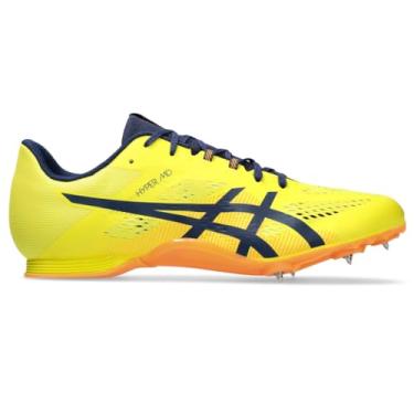 Imagem de Asics Tênis unissex Hyper MD 8 Track & Field, Expansão amarelo/azul brilhante, 10.5 Wide Women/9 Men