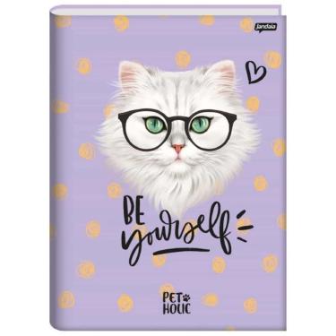 Imagem de Caderno Brochura Universitário Capa Dura 80 Folhas 1 Matéria Pet Holic Jandaia Estampa 8