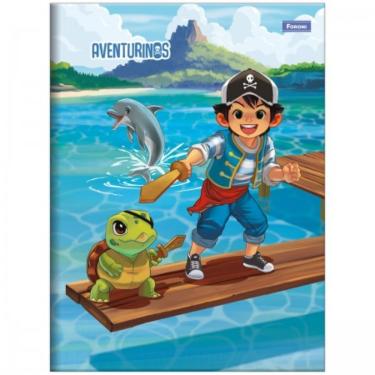 Imagem de Caderno Brochura Universitário Costurado 80f Aventurinos Foroni Estampa 4