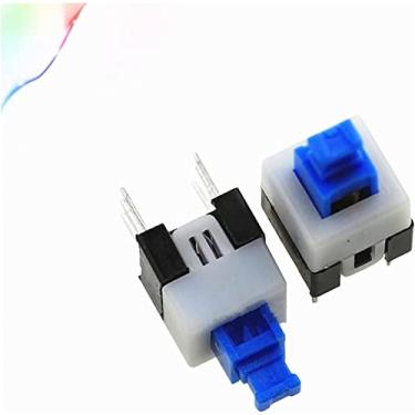 Imagem de Interruptores 20 peças 7 * 7 mm 6 pinos interruptor de alimentação tátil de autobloqueio botão liga/desliga interruptor de travamento (momentâneo)