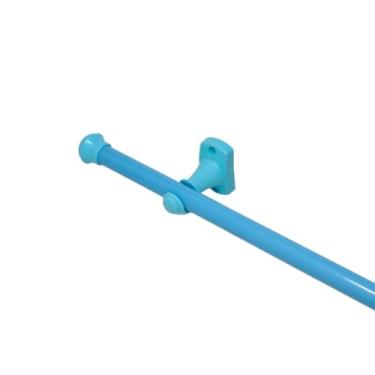Imagem de Varão de Cortina 3,0m x 28mm Aço Reforçado (Grosso) varão para cortina 2 metros，varao para cortina 3 metros(Azul)