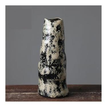 Imagem de Vaso de cerâmica estilo chinês, vaso de grés, arranjo de flores, retrô, feito à mão, decoração de hotel, vasos de flores (A)