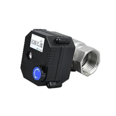 Imagem de Válvula esférica motorizada de 1/5.1 cm 3/10.2 cm 2.5 cm 1-1/10.2 cm com interruptor manual DC12v DC24v DC9-36 válvula de esfera elétrica de aço inoxidável (DN8,12VDC_CR02)