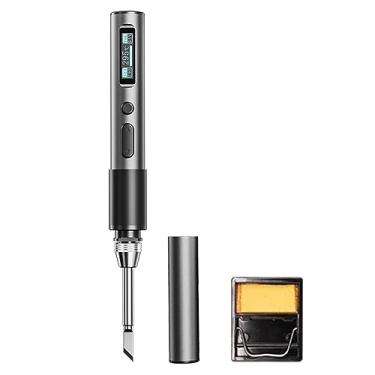 Imagem de Ferro de Solda Elétrico Inteligente Estação Portátil com Display Controle Temperatura PID Modo Boost Suspensão Automática Vibrating -Up Desligamento Rápido para Mão Esquerda Direita Alternância entre