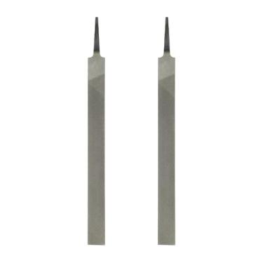 Imagem de HARFINGTON 2 limas planas de corte grosso de 30,5 cm com dentes de corte duplo de aço de alto carbono sem alça para remoção de rebarbação de madeira de metal