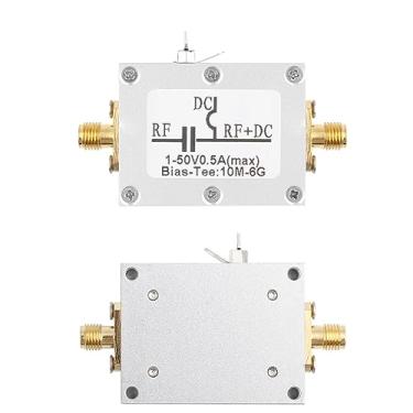 Imagem de Camiseta de viés de banda larga, 1 peça, 10 MHz-6 GHz, 10 MHz-6 GHz, frequência de rádio de banda larga, viés coaxial para micro-ondas