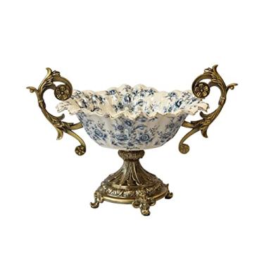 Imagem de Travessas de sobremesa de doces de festa de cerâmica tigelas de lanche tigelas de frutas decoração bandejas de servir pratos de bolo 40 × 30 x 30 cm