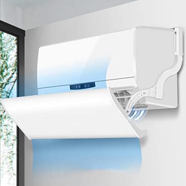 Imagem de SGeneE Ar condicionado ajustável montado na parede, defletor de ar antidireto, ar condicionado, ventilação, bloqueadores de ventilação para casa, piso, parede, aberturas