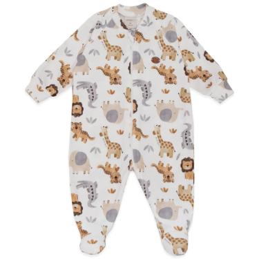 Imagem de Macacão Manga Longa Bebê Menino Safari Mini & Co-Feminino