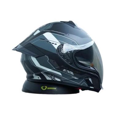 Imagem de Capacete De Motocicleta Unissex Aprovado Pelo DOT Para Corrida E Pilot