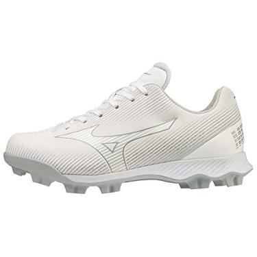 Imagem de Mizuno Tênis infantil unissex Wave Finch Lightrevo Jr, Branco, 3 Big Kid