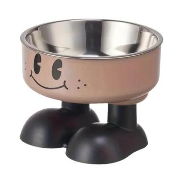 Imagem de Tigela Elevada De Aço Inoxidável Para Cães E Gatos, Comedouro Antiderr