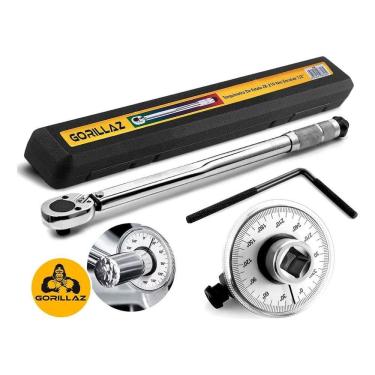 Imagem de 2X Torquimetro De Estalo 1/2 Pol 2.8 A 21Kg Gorillaz Com Med