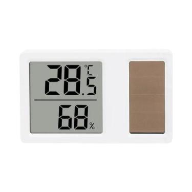 Imagem de Termômetro Higrômetro Digital Portátil Mini Solar De Alta Precisão Par